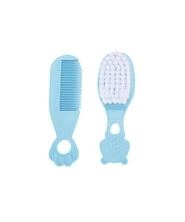 Fublazeze Baby Plastic Hair Brush Comb PP+Nylon Baby Plastic Hair Brush Comb Massage Tools Baby Blue