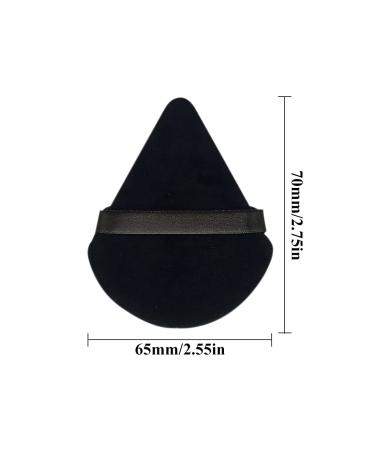 LIUJZZJ 12 Pieces Triangle Makeup Powder Puff - Soft Black Cosmetic Sponges for Loose Powder & Foundation - Perfect for Flawless Application - Buy Online on GoSupps.com