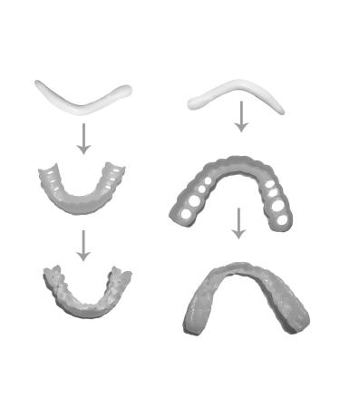 Instant Snap Veneers: Teeth Socket Perfect Braces & Whitening Alternative - No Pain, No Shots, No Drilling (1 Upper + 1 Lower + 2 Adhesives) - Buy Online on GoSupps.com