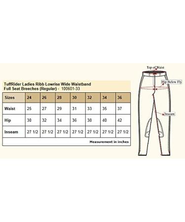 TuffRider Women's Ribb Low Rise Full Seat Breech - Black, Size 28 - Buy Online on GoSupps.com