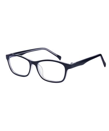 ALWAYSUV Blue Light Blocking Glasses Square Glasses Frame Anti Blue Ray Computer Gaming Glasses for Kids/Teens Black