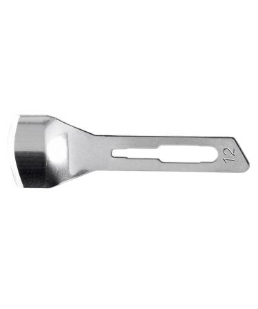 50 pcs No.12 hollow chisel blades foot care blades Kosmetex 50 pcs No.12