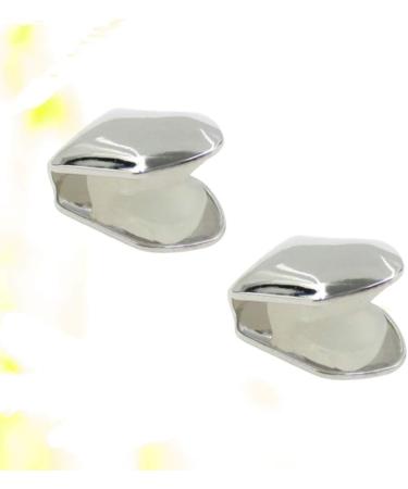 EXCEART 2Pcs Gold Plated Single Fang Tooth Grill Cap | Hip Hop Party Accessories - Buy Online on GoSupps.com