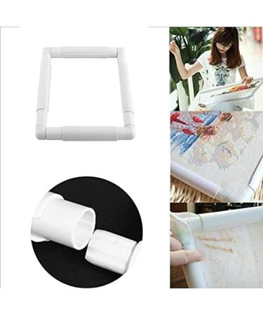 Square Rectangle Plastic Cross Stitch Frame - 27.9*27.9cm - Embroidery Needlepoint Tool - Buy Online on GoSupps.com