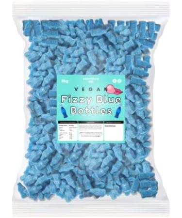 Fizzy Blue Bubblegum Flavour Bottles 2kg Bag - Blue Sweets - Baby Shower - Gender Reveal Sweets - It's A Boy - Vegan Sweets - Buy Online on GoSupps.com