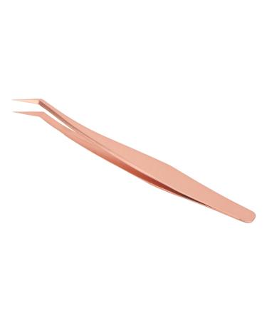 Eyelash tweezers stainless steel tweezers for extending false eyelashes (long slanted tweezers)