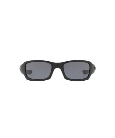 Oakley Men's Oo9238 Fives Squared Rectangular Sunglasses Matte Black/Grey 54 Millimeters