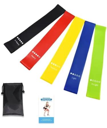 Buy Resistance Exercise Loop Bands Set - Includes Instruction Manual & Carry Bag | International Shipping Available - Buy Online on GoSupps.com