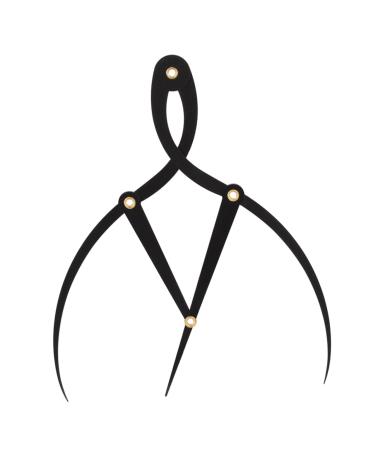 FOMIYES Tool Balance Caliper Ruler Eyebrow Grooming Ruler Eyebrow Ruler Measuring Ruler Curve Scale