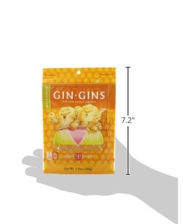 Ginger People Gin Gins â€“ 3.5 oz Ginger Spice Drops | Natural Candy & Wellness - Buy Online on GoSupps.com