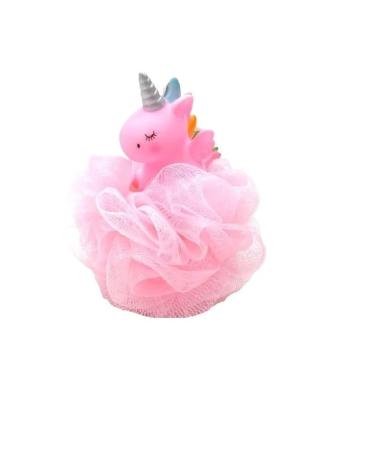 Bath Sponges for Adults Bath Sponge Mesh Pouf Bath Sponge Foam Loofah Sponge (Size : Pink)