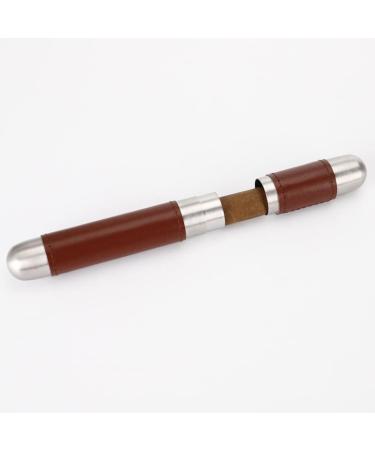 Cigar Case Tube Thickened Stainless Steel Portable Carrying Cigar Box Single Cigar Holder for Travel - Buy Online on GoSupps.com