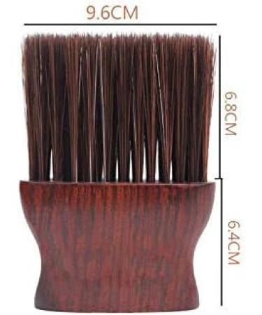 Beifenl Barber Neck Duster Brush for Hair Cutting Soft Neck Cleaning Brush Professional Salon Barber Tool Red-Brown 2 - Buy Online on GoSupps.com