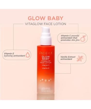 Pacifica Glow Baby VitaGlow Face Lotion 1.7 oz - Hydrating and Radiant Skin Formula - Buy Online on GoSupps.com