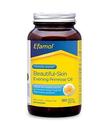 Efamol-Evening Primrose Oil 500mg (180 Capsules) in Glass Bottle Brand: Efamol