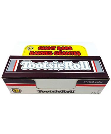 Tootsie Roll Giant Bars Candy 85g (24 Count)