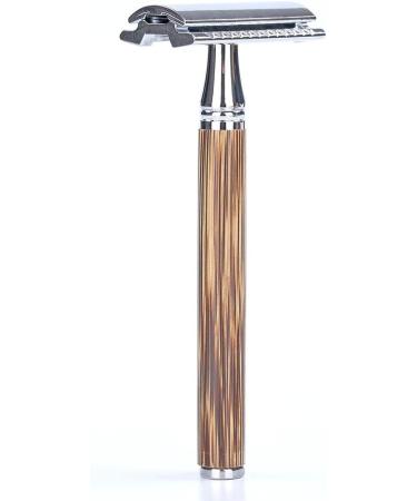 Stainless Steel Double-Cutting Razor with Long Handle & 5 Blades - Ultimate Clean Shave for Men & Women - International Shipping Available - Buy Online on GoSupps.com