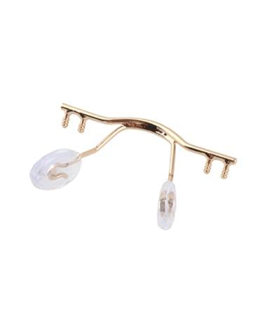 5 pieces glasses-nasal cushion holder stainless steel glass-nose cushion holder glasses accessories suitable for the glasses repair (color: gold)