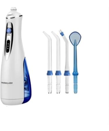 Water Silk Teeth Cleaner - Cordless Oral Shower Electrical Dental Floss with 4 Jet Tips 240ml Tank USB Rechargeable for Travel & Home - White V400 Plus - Buy Online on GoSupps.com