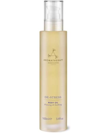 Aromatherapy Associates De-Stress Body Oil 100ml with Arnica, Rosemary & Ginger - Muscle Recovery Post-Workout - Buy Online on GoSupps.com