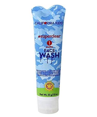 California Kids Super Clear Willow Bark Face Wash | Gentle Exfoliation for Sensitive Skin | Deep Cleansing & Non-Drying Formula | 1.8 Fl Oz - Buy Online on GoSupps.com