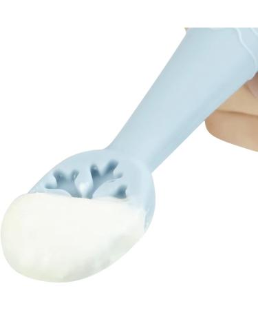 Buy BPA-Free Pandaear Baby Spoon Set (4 Pack) - Soft Silicone Feeding Utensils for Toddlers 6 Months+ | Safe Dining Forks in Blue/Gray - Buy Online on GoSupps.com