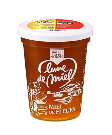 Savourez la douceur naturelle du miel de fleurs LUNE DE MIEL pot plastique pratique 500 g- Lot De 3