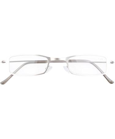 Eyekepper 3pcs Stainless Steel Half Eye Reading Glasses +2.5 | Stylish & Comfortable Readers for All Ages - Buy Online on GoSupps.com