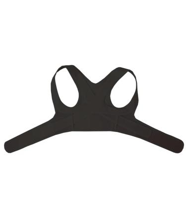 Posture Corrector Corset Clavicle Spine Posture Correction Back Support Belt Comfortable Soft Strip Corrector Black M