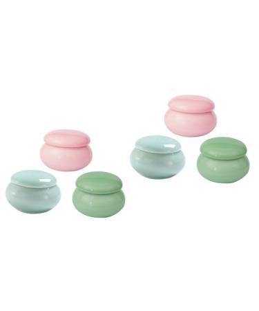 Mipcase 6 Pcs Lipstick Jar Makeup Lotion Jars Cosmetic Sample Jars Powder Jar Clear Makeup Jars Lip Balm Jar Small Clear Jars Empty Cosmetics Jar Beauty Cream Multipurpose Ceramics Travel