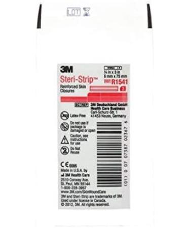 3M R1541 Steri-Strip Reinforced Skin Closure 1/4 x 3 (50 Count) - Buy Online Now - Buy Online on GoSupps.com