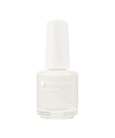 Dazzle Dry Nail Lacquer (Step 3) - At First Blush - A pale  subtle off-white. Full coverage cream. (0.5 fl oz)