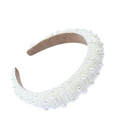 Pearl Headband for Women - Elegant Bridal Wedding Hair Accessory | Fashion Wide Hairband for Girls - Style 9 - Buy Online on GoSupps.com