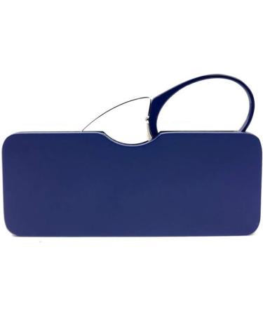 Unisex Reading Glasses +1.0 - Compact Mini Nose Clip Vision Aid Non-Slip - Always at Hand (Blue) - International Shipping Available - Buy Online on GoSupps.com