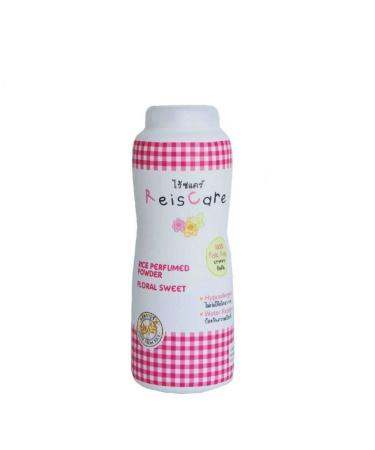 Reiscare Baby Powder Rice perfumed Floral Sweet It has a Powder Texture Smooth.100% Talc-Free Making Baby's Skin Smooth and Soft to The Touch 4.58 Oz/Pink