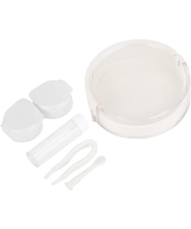 Colorful Contact Lens Case Set - Portable Round Transparent Storage Box Holder (White) - Shop Internationally - Buy Online on GoSupps.com
