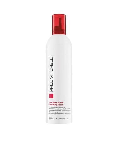 Paul Mitchell Sculpting Foam, Conditions + Controls Frizz, For All Hair Types 16.9 Ounce (Pack of 1)