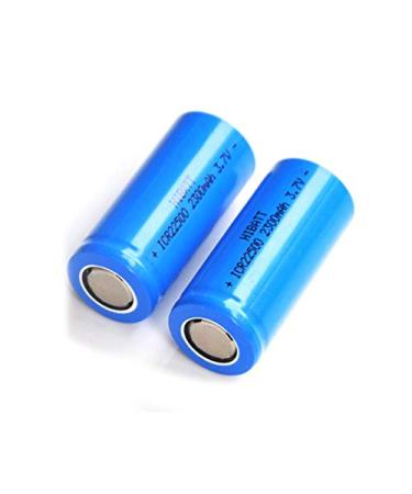 FCQLR Compatible for 2PCS 3.7V 22500 Rechargeable Lithium ion Battery icr22500 li-ion Cell baterias 2300MAH for Flashlight Electric Razor Shaver