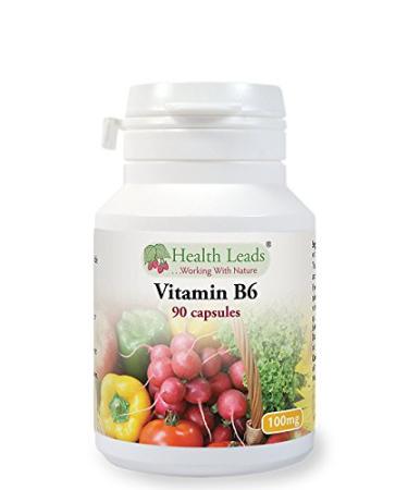 Vitamin B6 (Pyridoxine) 100mg x 90 Capsules - Magnesium Stearate Free!
