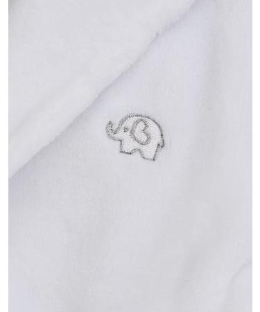 Babies Dressing Gown Robe | Plush Fleece Velvet | Soft & Cozy | 4-5 Years | White - Buy Online on GoSupps.com