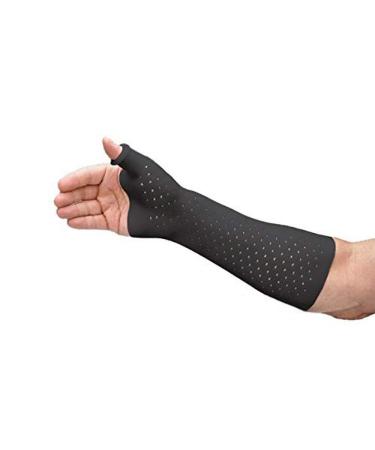 Rolyan AquaForm Zippered Wrist Splint Charcoal Short Large for Arthritis Tendonitis Sprains Strains Cumulative Trauma Post Cast Removal Support Custom Thermoplastic Immobilization