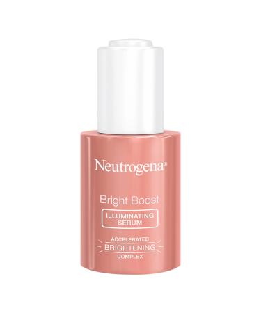 Neutrogena Bright Boost Illuminating Face Serum with Neoglucosamine & Turmeric Extract for Even Skin Tone Resurfacing Serum for Face to Reduce Dark Spots & Hyperpigmentation 1 Fl Oz