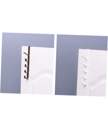 Cabilock 3pcs 5 The Hooks Coat Towel Hat Holders Rack Hangerwhitel Hanging Multifunctional Over Door Plastic medium White - Buy Online on GoSupps.com