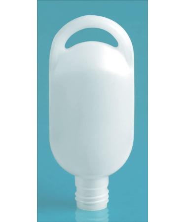 1/2 oz Natural HDPE Lotion Ovals (Bulk) Caps NOT Included 1/2 oz 1200 Bottles per Case