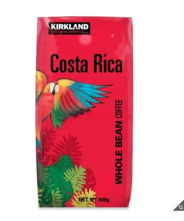 Kirkland Signature Costa Rica Whole Bean Coffee- Whole Bean - Dark Roast - Kosher - 908g