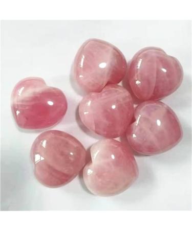 Natural Crystal Rough Natural Crystals Stone Home Decoration Rose Quartz Heart for Sale - (Color: 1pcs Size: around40mm) - Buy Online on GoSupps.com