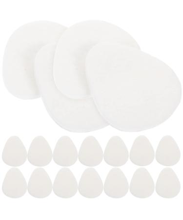 LALAFINA 25 Pairs Forefoot Half Size pad Foot Arch Support Triangle Flats Pads Shoes Foot Pads Ball Cushion for Shoes Orthotic Sandal pad Cashmere Wool Summer Girl White Women's Insole