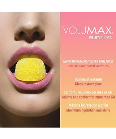  Volumax Volumax Fruitgloss Intense and Long-Lasting Taste Lip Gloss Maximum Hydration Shine Comfort and Volume Green Apple Flavor 10 ml Multi-Colour - Buy Online on GoSupps.com