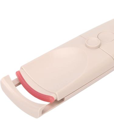 Heated Eyelash Curler USB Chargeable Portable Lasting Salon Home Apricot with 2 Gears Temperature Control - Buy Online on GoSupps.com