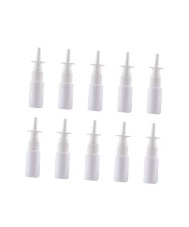 DRESSOOS 20pcs Plant Terrarium Plastic Spray Bottles Travel Containers for Liquids Nasal Spray Bottle Nasal Saline Bottle Perfume White Brine Direct Spray Bottle Colloid Wash Bottle Flusher Size 2 White